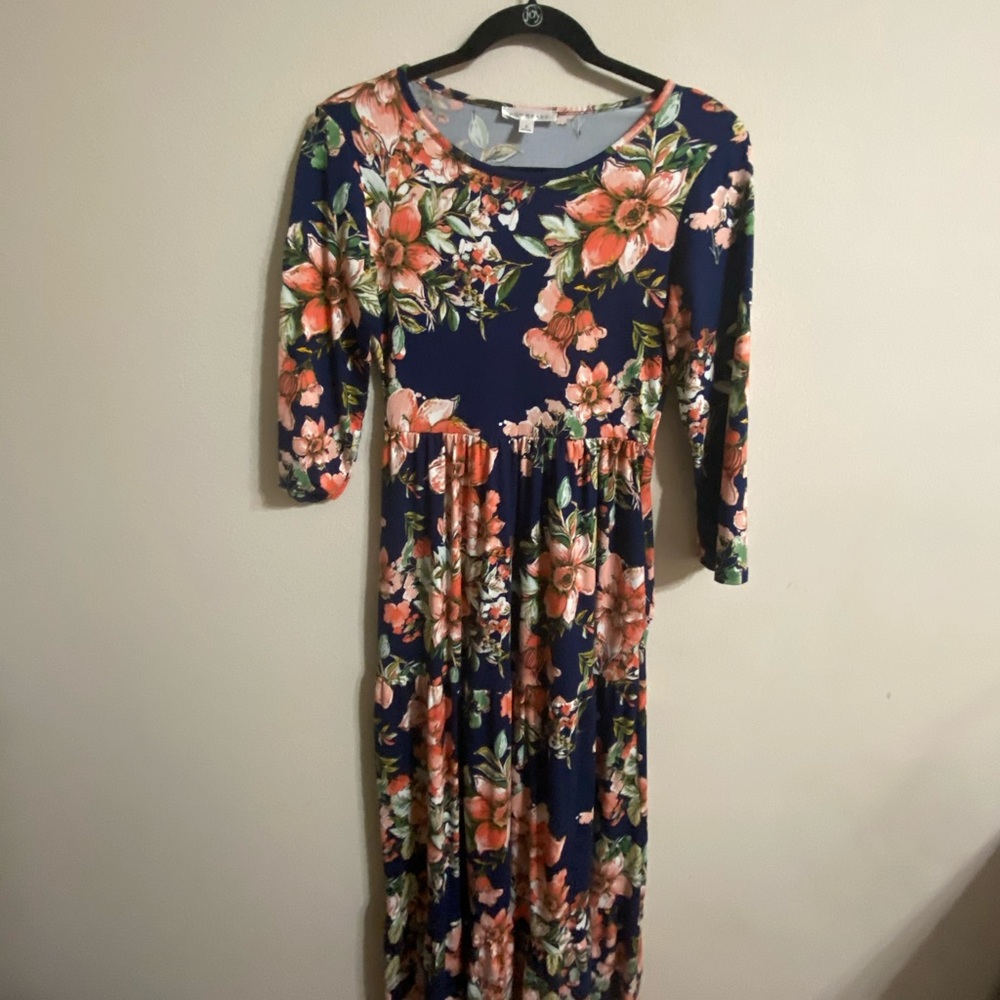 Floral Maxi Dress (WITH POCKETS)